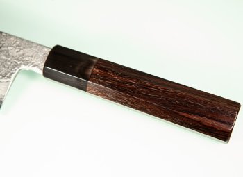 Masuda Yoshihide Blue 1 Damascus Wa-Santoku 195mm Rosenholz/Bffelhorn