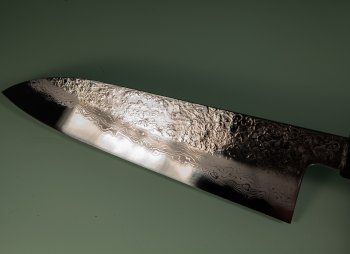 Masuda Yoshihide Blue 1 Damascus Wa-Santoku 195mm Ebenholz/Bffelhorn