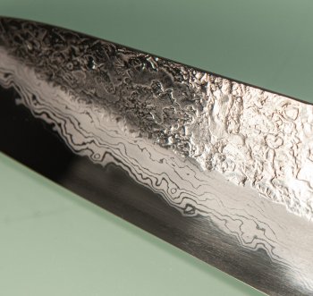 Masuda Yoshihide Blue 1 Damascus Wa-Santoku 195mm Ebenholz/Bffelhorn