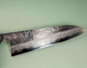 Masuda Yoshihide Blue 1 Damascus Wa-Santoku 195mm Ebenholz/Bffelhorn