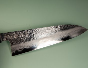 Masuda Yoshihide Blue 1 Damascus Wa-Santoku 195mm Ebenholz/Bffelhorn