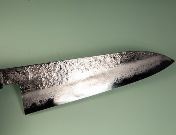 Masuda Yoshihide Blue 1 Damascus Wa-Santoku 195mm Ebenholz/Bffelhorn