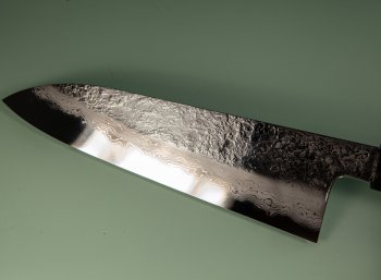 Masuda Yoshihide Blue 1 Damascus Wa-Santoku 195mm Ebenholz/Bffelhorn