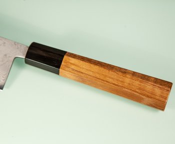 Tsutomu Kajiwara Migaki Damascus Wa-Santoku 170mm