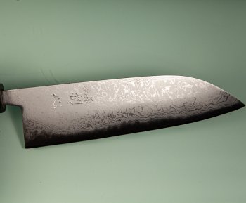 Tsutomu Kajiwara Migaki Damascus Wa-Santoku 170mm