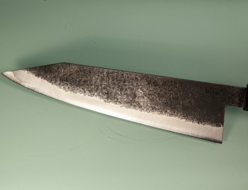 Tanaka Shigeki Aogami 2 Tsuchime Kurouchi Kiritsuke 205mm