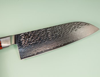 Ono Knife Suzukaze SG2 Damascus Santoku 185mm