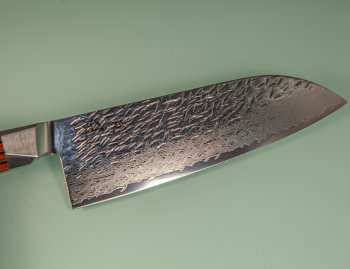 Ono Knife Suzukaze SG2 Damascus Santoku 185mm