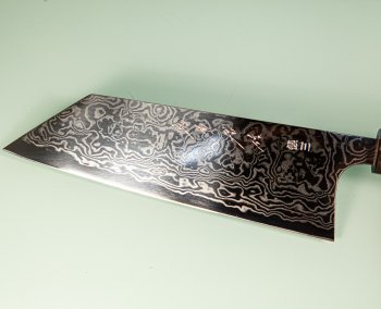 Shu Matsubara Ginsan3 polished Damascus Wa-Bunka 185mm