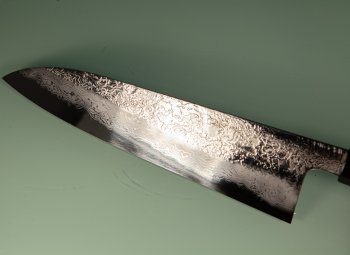 Masuda Yoshihide Blue 1 Damascus Wa-Gyuto 245mm Wenge/Bffelhorn