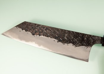 Kisuke Aogami 1 Sanmaiuchi Tsuchime Kurouchi Wa-Bunka 198mm orange stabilisiert/Bffelhorn Nr.1