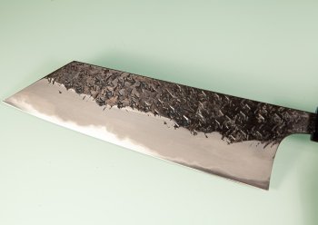 Kisuke Aogami 1 Sanmaiuchi Tsuchime Kurouchi Wa-Bunka 198mm orange stabilisiert/Bffelhorn Nr.1