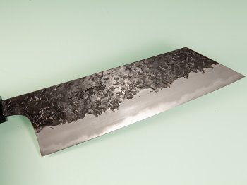 Kisuke Aogami 1 Sanmaiuchi Tsuchime Kurouchi Wa-Bunka 198mm orange stabilisiert/Bffelhorn Nr.2