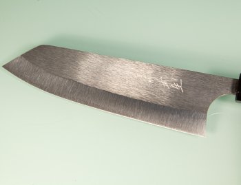 Shiro Kamo Orca R2 Wa-Bunka 185mm gelb stabilisiert Büffelhorn Shiro Kamo Orca R2 Wa-Bunka 185mm gelb stabilisiert Büffelhorn