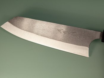 Shiro Kamo Orca R2 Wa-Bunka 185mm gelb stabilisiert Büffelhorn Shiro Kamo Orca R2 Wa-Bunka 185mm gelb stabilisiert Büffelhorn