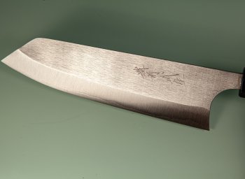 Shiro Kamo Orca R2 Wa-Bunka 185mm gelb stabilisiert Büffelhorn Shiro Kamo Orca R2 Wa-Bunka 185mm gelb stabilisiert Büffelhorn