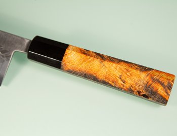 Tadafusa S-43 Wa-Santoku 170mm Hammered SLD orange stabilisiert/Bffelhorn