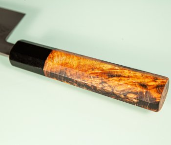 Tadafusa S-43 Wa-Santoku 170mm Hammered SLD orange stabilisiert/Bffelhorn