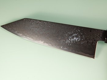Hatsukokoro Ryuhyo KurozomeSG2 Damascus Wa-Bunka 175mm orange stabilisiert/Bffelhorn