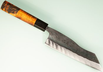 Hatsukokoro Kuronami Blue2 Kurouchi Wa-Hakata 165mm orange stabilisiert/Bffelhorn