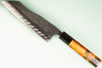 Hatsukokoro Kuronami Blue2 Kurouchi Wa-Hakata 165mm orange stabilisiert/Bffelhorn