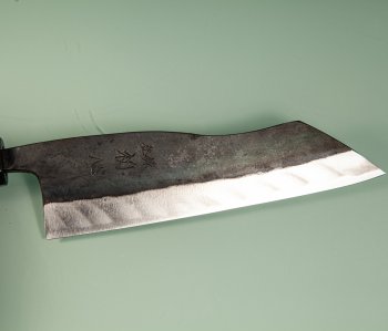 Hatsukokoro Kuronami Blue2 Kurouchi Wa-Hakata 165mm orange stabilisiert/Bffelhorn