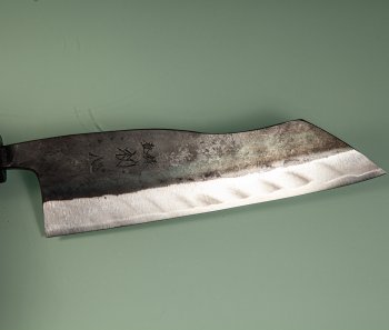 Hatsukokoro Kuronami Blue2 Kurouchi Wa-Hakata 165mm orange stabilisiert/Bffelhorn