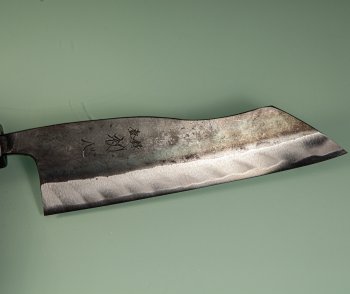 Hatsukokoro Kuronami Blue2 Kurouchi Wa-Hakata 165mm orange stabilisiert/Bffelhorn