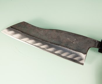 Hatsukokoro Kuronami Blue2 Kurouchi Wa-Hakata 165mm orange stabilisiert/Bffelhorn