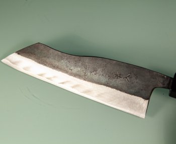 Hatsukokoro Kuronami Blue2 Kurouchi Wa-Hakata 165mm orange stabilisiert/Bffelhorn