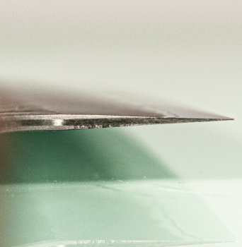 Nigara AS Satin Tsuchime Wa-Santoku 170mm orange stabilisiert/Bffelhorn