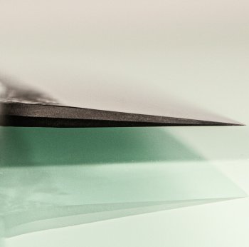 Masuda Yoshihide Blue 1 Damascus Kurouchi Wa-Santoku 195mm Ebenholz/Bffelhorn