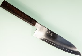 Hatsukokoro Ginsou Silver3 Wa-Santoku 175mm Ebony