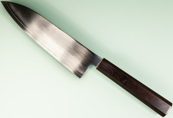 Hatsukokoro Ginsou Silver3 Wa-Santoku 175mm Ebony