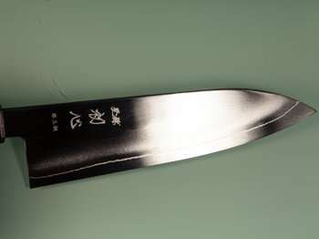 Hatsukokoro Ginsou Silver3 Wa-Santoku 175mm Ebony