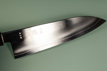 Hatsukokoro Ginsou Silver3 Wa-Santoku 175mm Ebony