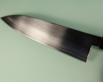 Hatsukokoro Ginsou Silver3 Wa-Santoku 175mm Ebony