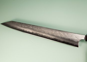 Shu Matsubara AO2 Nashiji Wa-Sujihiki 310mm Walnuss