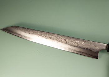 Shu Matsubara AO2 Nashiji Wa-Sujihiki 310mm Walnuss