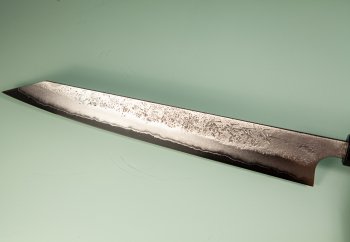 Shu Matsubara AO2 Nashiji Wa-Sujihiki 310mm Walnuss