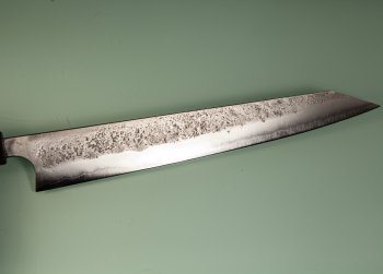 Shu Matsubara AO2 Nashiji Wa-Sujihiki 310mm Walnuss