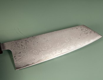 Shiro Kamo AS Damascus Wa-Bunka 185mm Walnuss/Ahorn/Ebenholz
