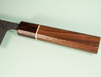 Shiro Kamo AS Damascus Orca Wa-Bunka 185mm Walnuss/Ahorn/Ebenholz