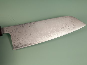 Shiro Kamo AS Damascus Orca Wa-Bunka 185mm Walnuss/Ahorn/Ebenholz