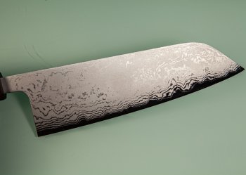 Shiro Kamo AS Damascus Orca Wa-Bunka 185mm Walnuss/Ahorn/Ebenholz