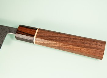 Shiro Kamo AS Damascus Wa-Sujihiki 275mm Walnuss/Ahorn/Ebenholz