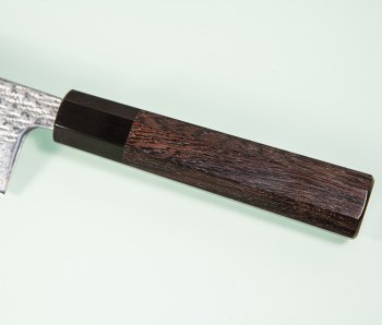 Tsunehisa AUS10 Nawame Damascus Wa-Santoku 170mm Ebony/Buffalo