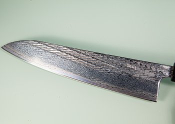 Tsunehisa AUS10 Nawame Damascus Wa-Gyuto 210mm Ebony/Buffalo