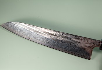 Tsunehisa AUS10 Nawame Damascus Wa-Gyuto 210mm Ebony/Buffalo