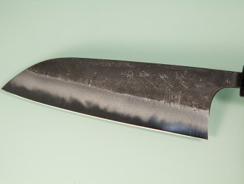 Shu Matsubara Shirogami Kurouchi Wa-Santoku 170mm Walnuss